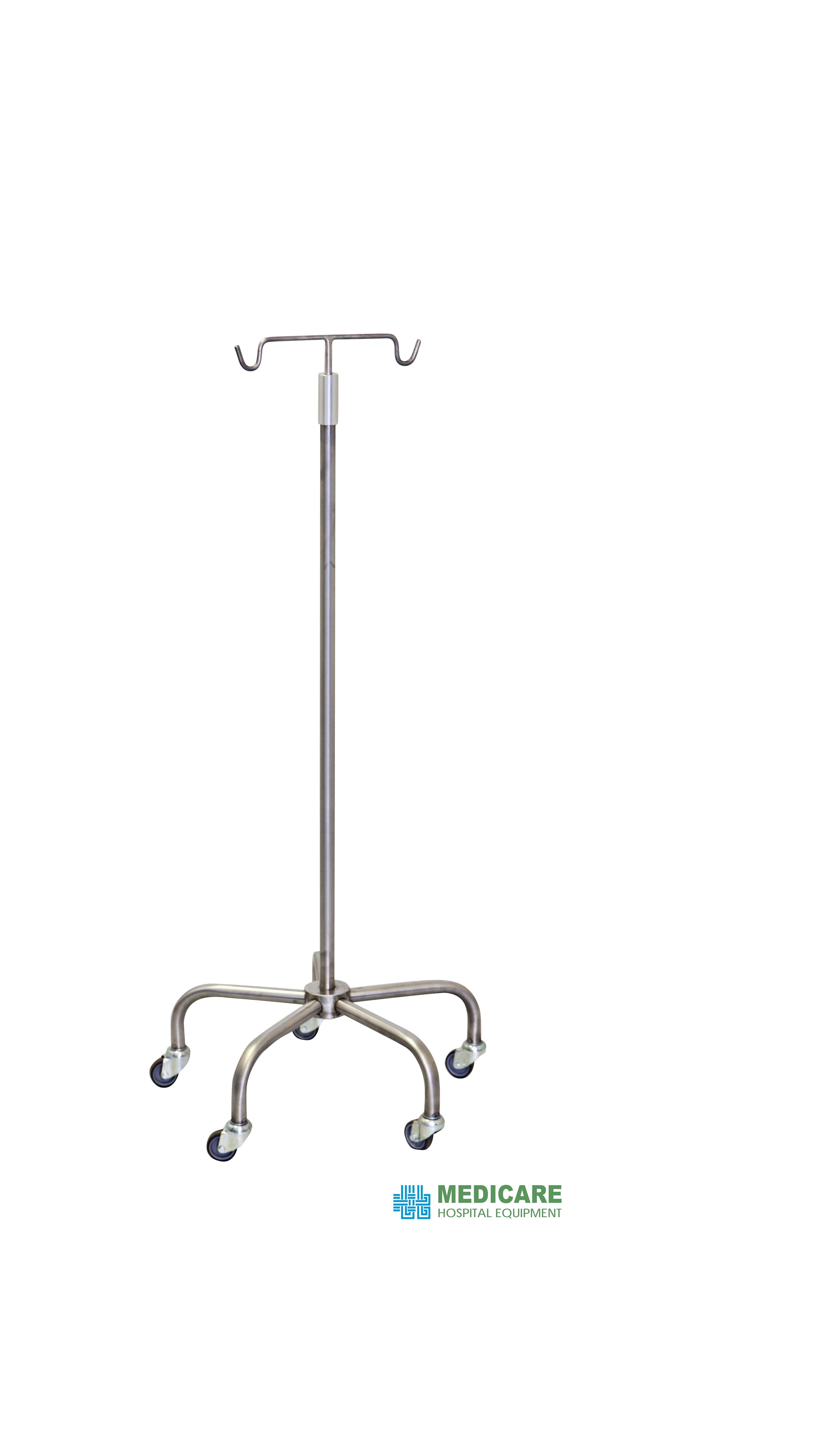 MHE-DSMSS-Medicare-Stainless-Steel-Drip-Stand-with-Rounded-5-Leg-Base-2